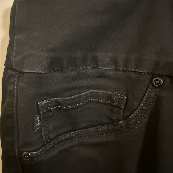 Lee Plus Slim Fit Skinny Legs Mid Rise Jean- Black 22W - Picture 4 of 5